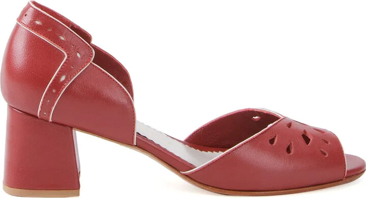 Sarah Chofakian Chunky Heel Sandals