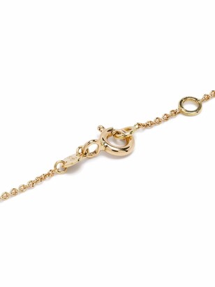 We by WHITEbIRD 18kt yellow gold Clarisse diamond emerald bracelet
