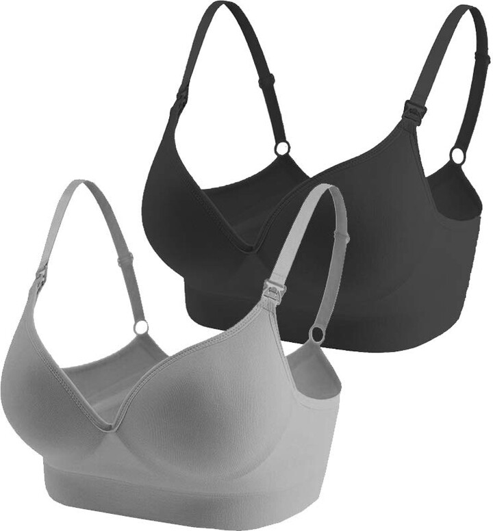 Ecroon Women's Nursing Bra and Maternity Seamless Bras Wireless Full