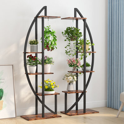 17 Stories Petties Free Form Etagere Plant Stand