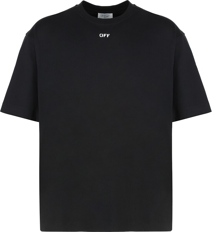 Off-White Cotton Crew-neck T-shirt