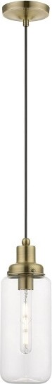 Livex Lighting LivexLightingOakhurst1-LightPendantinAntiqueBrass