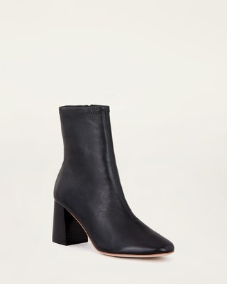 black 3 inch heel boots