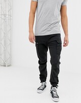 Thumbnail for your product : Jack and Jones Intelligence slim fit cargo pants in black