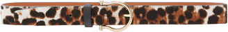 MAISON BOINET Women's Leopard Print Leather Belt - Animal - Moda Operandi