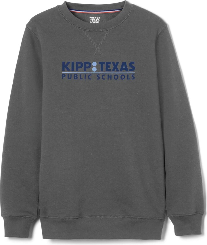 KIPP Texas Adult Long Sleeve Crewneck Fleece Sweatshirt