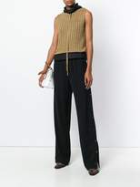 Thumbnail for your product : Maison Margiela ladder stitch knit sleeveless top
