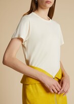 Thumbnail for your product : KHAITE The Emmylou T-Shirt in Cream Jersey