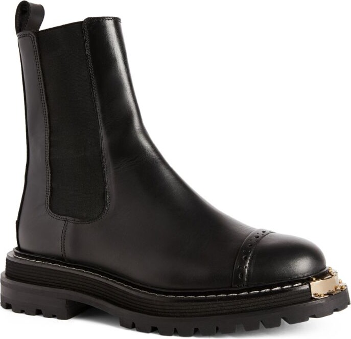 Sandro Leather Chelsea Boots - ShopStyle