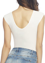 Thumbnail for your product : Arden B Plunging Lace Knit Bodysuit