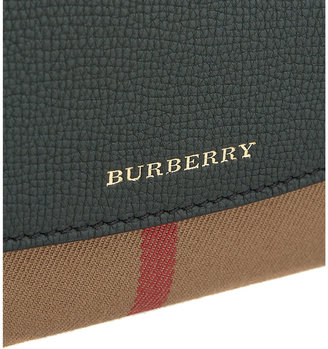 Burberry House check continental leather wallet