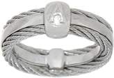 Thumbnail for your product : Alor Cable Stainless Steel & Diamond Band Ring