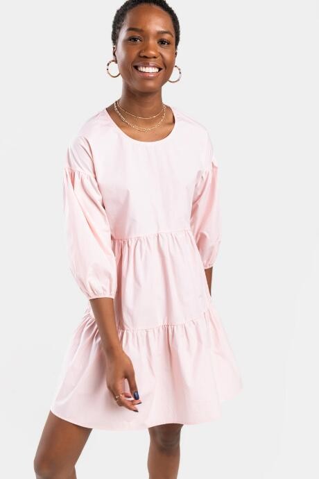 Angelica tiered swiss dot mini dress Clearance