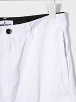 Thumbnail for your product : Stone Island Junior TEEN logo-patch cotton chinos
