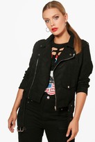 Thumbnail for your product : boohoo Plus Belted Suedette Jacket