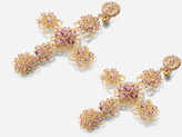 Thumbnail for your product : Dolce & Gabbana Pizzo earrings in yellow 18kt gold with pink tourmalines