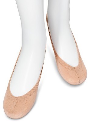 Merona Women's CoolMax Liner Socks Nude/Black 2-Pack