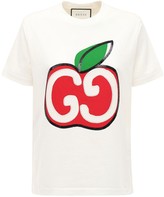 Thumbnail for your product : Gucci Over Sequined Gg Apple Jersey T-shirt