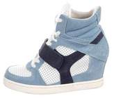 Thumbnail for your product : Ash Suede Wedge Sneakers