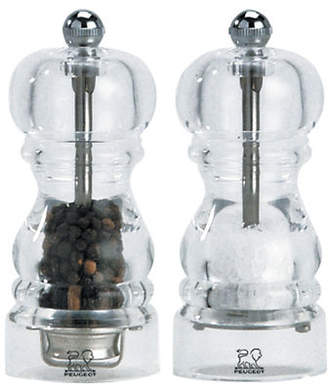 Peugeot Two-Pack Nancy Clear Salt and Pepper Mill Set