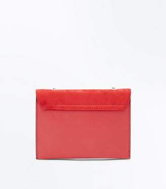 New Look Red Foldover Chain Shoulder Bag