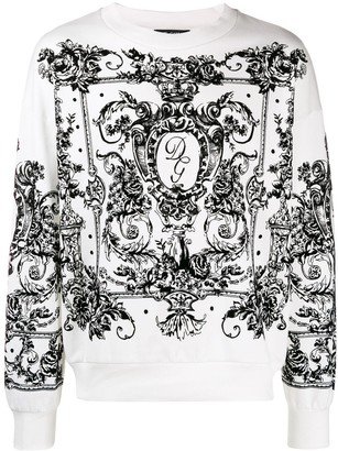 Dolce & Gabbana Floccato logo pullover