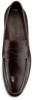 Thumbnail for your product : Giorgio Armani Stitched Leather Penny Loafer, Burgundy