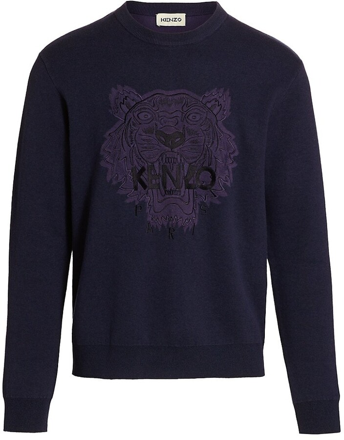 Tiger Embroidered Cotton Sweatshirt Luisaviaroma Boys Clothing Sweaters Sweatshirts 