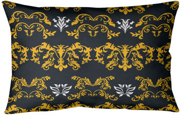ArtVerse Pittsburgh Football Baroque Rectangular Pillow Cover & Insert