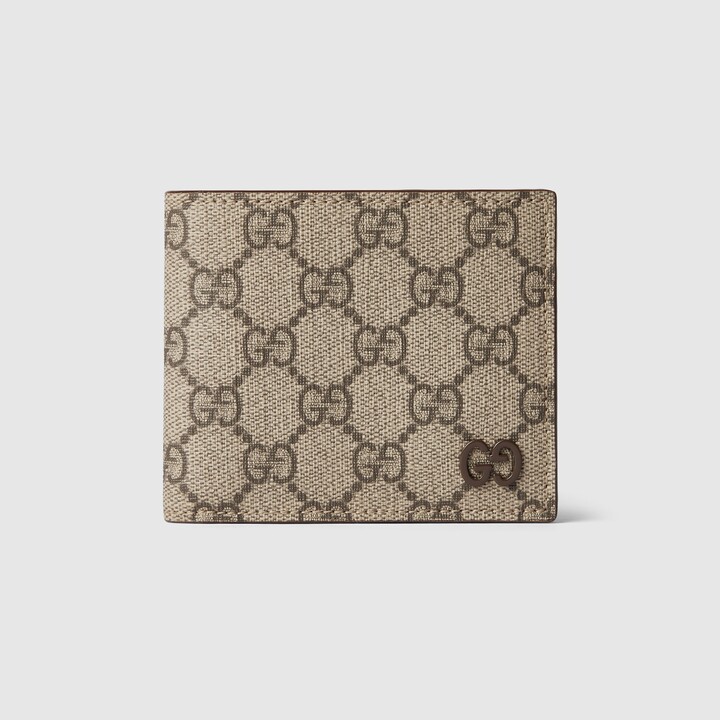 Brown interior GG bi-fold wallet