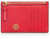 Thumbnail for your product : Tory Burch Robinson Zip Leather Slim Card Case