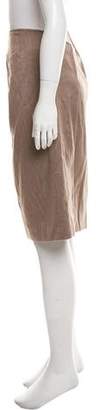 Giorgio Armani Mock Wrap Knee-Length Skirt