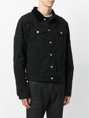 Alexander McQueen distressed denim jacket