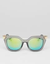 Thumbnail for your product : Jeepers Peepers Gray Frame Cat Eye Sunglasses
