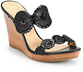 Thumbnail for your product : Jack Rogers Luccia Leather & Patent Leather Wedge Sandals