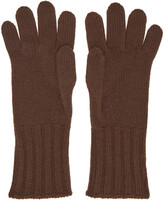 Thumbnail for your product : Margaret Howell Burgundy Long Cuff Gloves