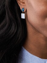 Thumbnail for your product : Skagen Two Stone Glass Drop Earrings, Gold/Blue SKJ1575710