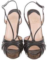 Thumbnail for your product : Christian Louboutin Patent Leather Slingback Sandals