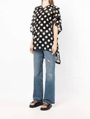 Junya Watanabe Sheer Polka-Dot Shirt