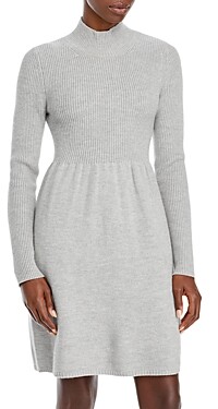 gray wool dress