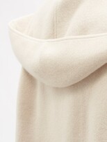 Thumbnail for your product : Allude Hooded Wool-blend Cape Jacket - Ivory