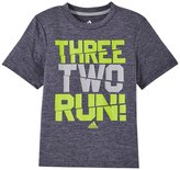 Thumbnail for your product : adidas Three Two Run Tee (Toddler/Kid) - Dark Gray Heather - 7