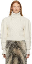 Thumbnail for your product : Off-White Wandering Cable Knit Open Back Turtleneck