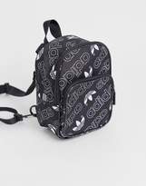 Thumbnail for your product : adidas mini backpack in trefoil print