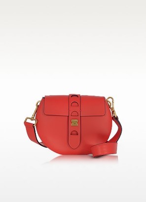 Coccinelle Carousel Mini Red Leather Crossbody Bag