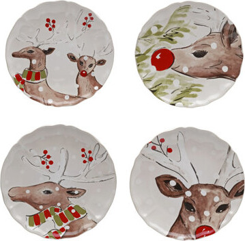 COSTA NOVA Set 4 Salad Plates