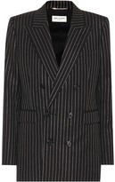 Thumbnail for your product : Saint Laurent Striped wool blazer