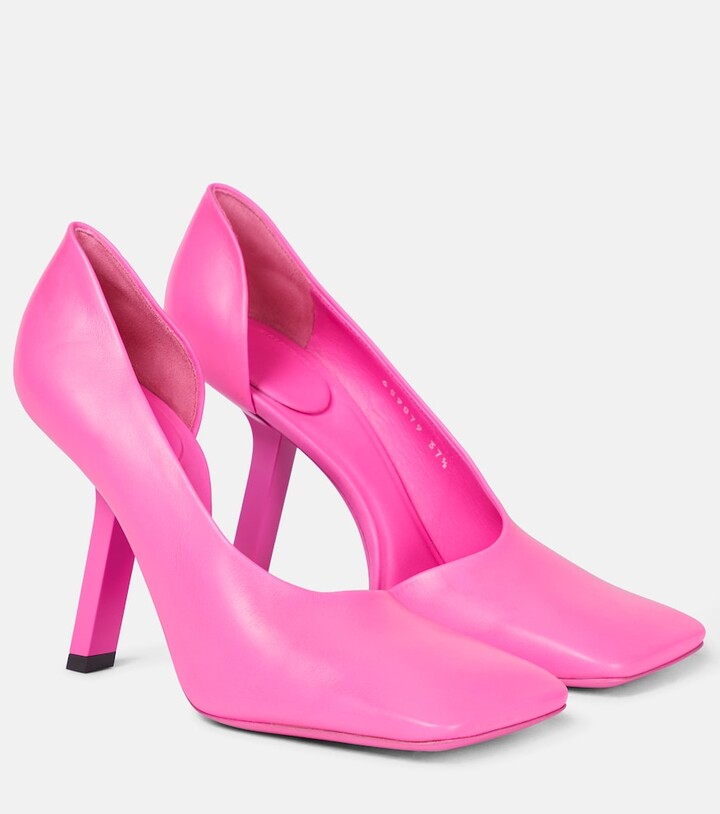 balenciaga heels pink