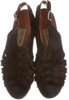 Thumbnail for your product : Lanvin Satin Crossover Sandals