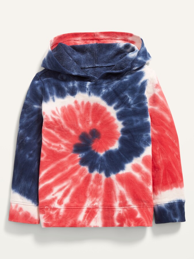 Unisex Tie-Dye Pullover Hoodie for Toddler